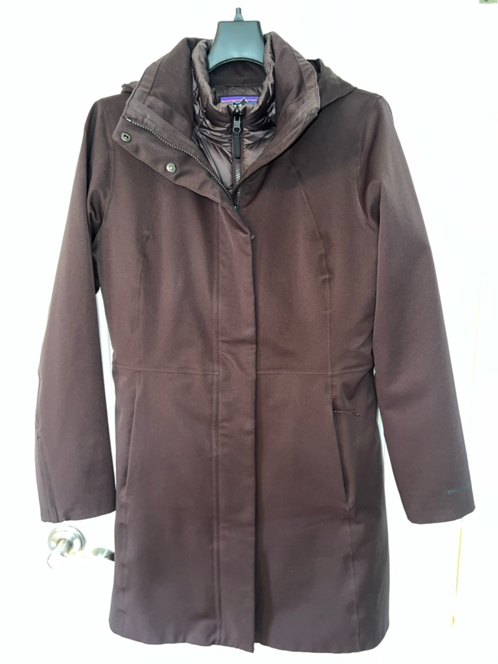 Patagonia Women's Brown Hooded Trench Coat